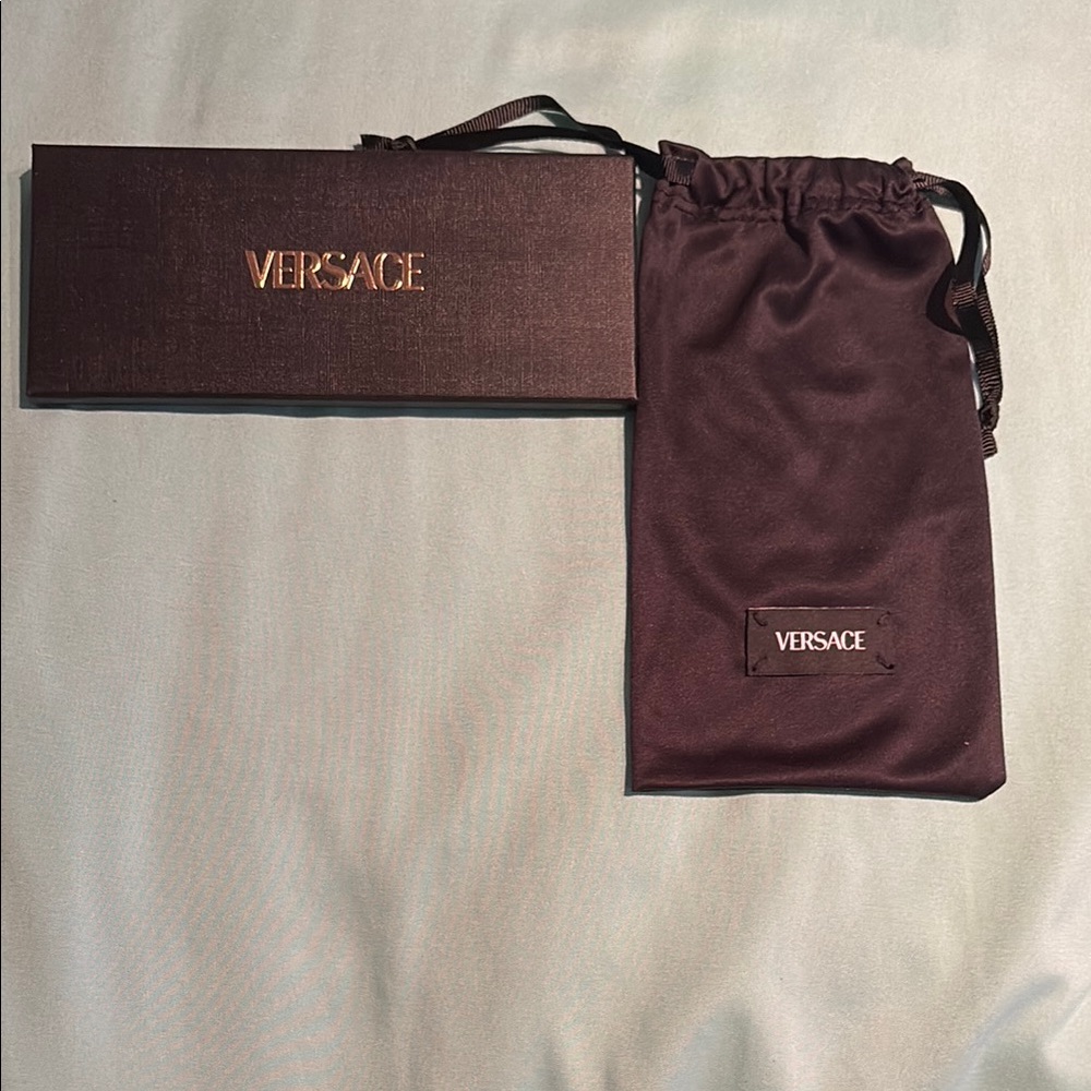COPY - Versace Black Eyeglass Pouch - Picture 2 of 2